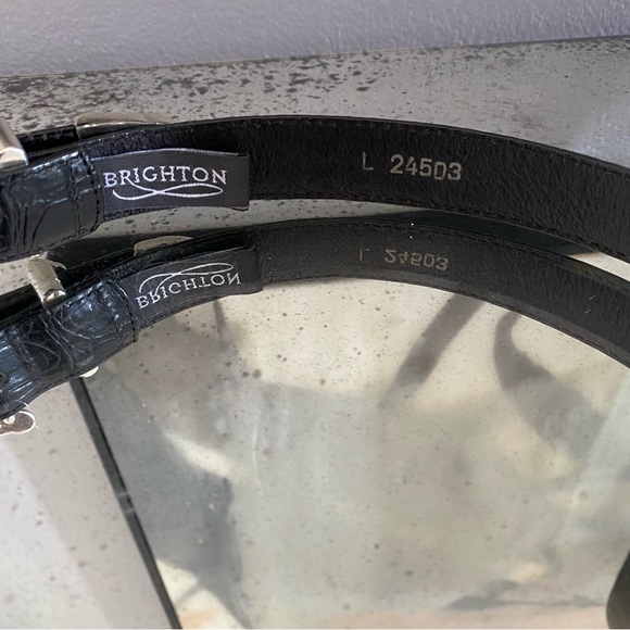 Brighton Black Belt, size Large. - Picture 2 of 3